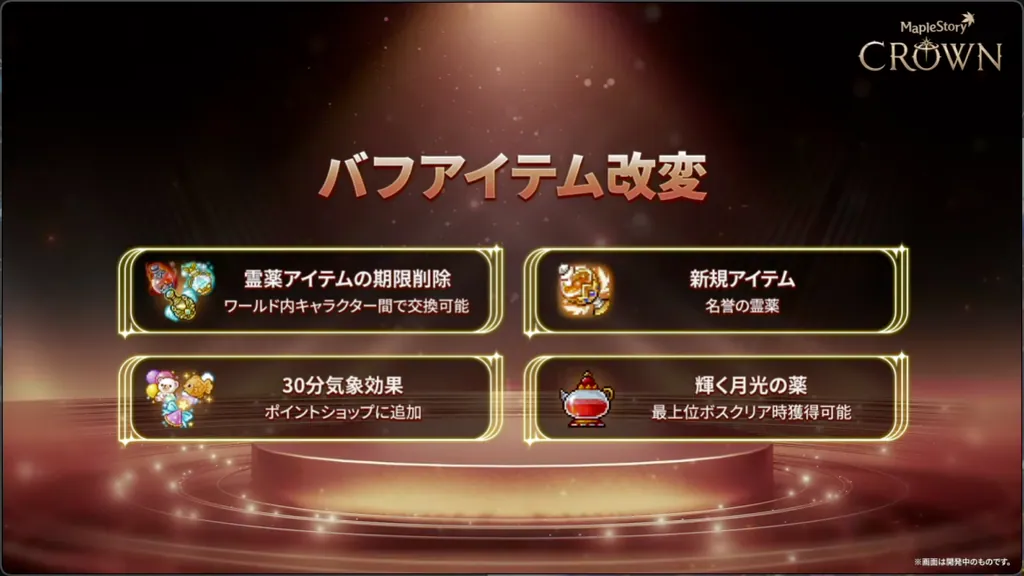 バフアイテム改変
