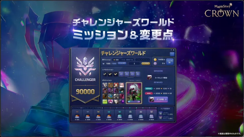 チャレンジャーズワールドS3のミッション